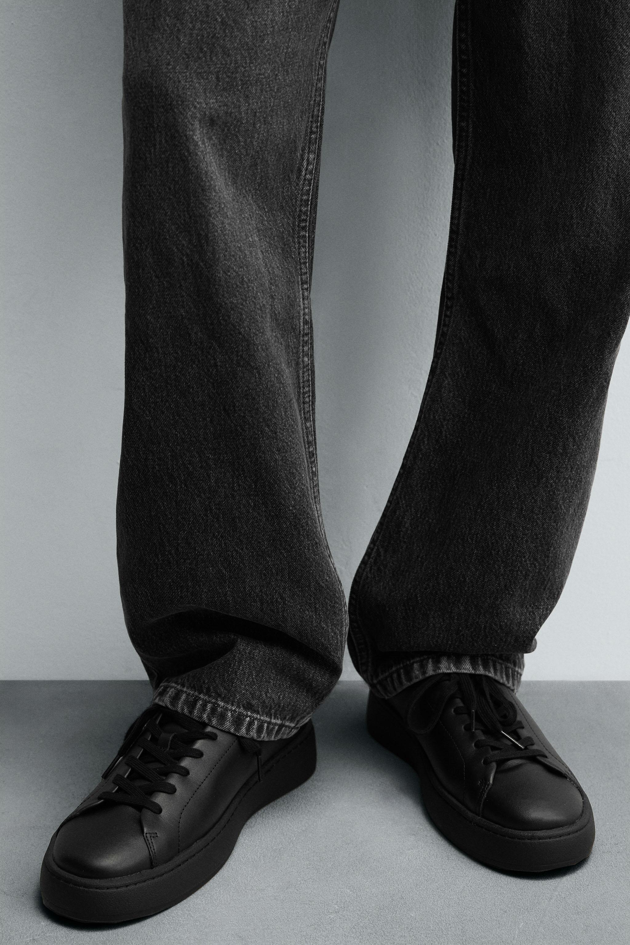 THICK SOLE LEATHER SNEAKERS